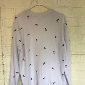 White rose patterned forever 21 sweater